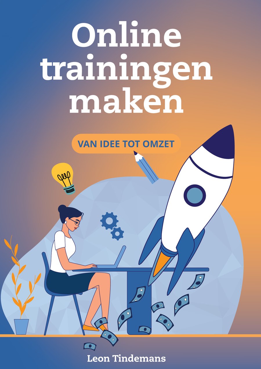De omslag van Online trainingen maken van Leon Tindemans.